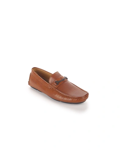 Shop Aston Marc Men's Bit Driving Shoes In Tan