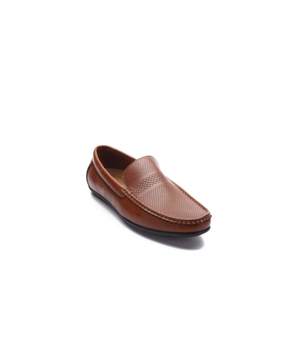 Shop Aston Marc Men's Perforated Driving Shoes In Tan
