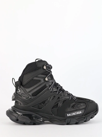 Shop Balenciaga Black Track Hike Sneakers