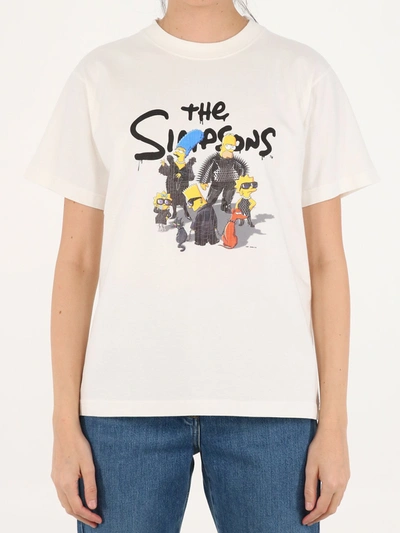 Shop Balenciaga The Simpsons White T-shirt