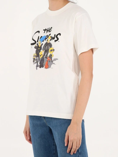 Shop Balenciaga The Simpsons White T-shirt