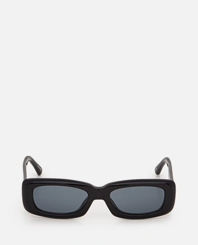 Shop Attico The  Mini Marfa Sunglasses In Black