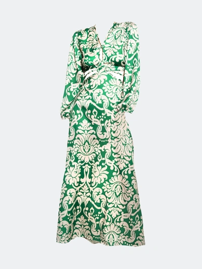Shop Akalia Green Persia Cutout Midi Dress