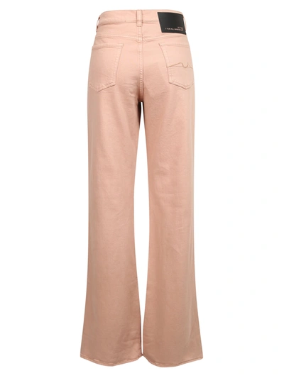 Shop 7 For All Mankind High-waist Flared Jeans In Beige