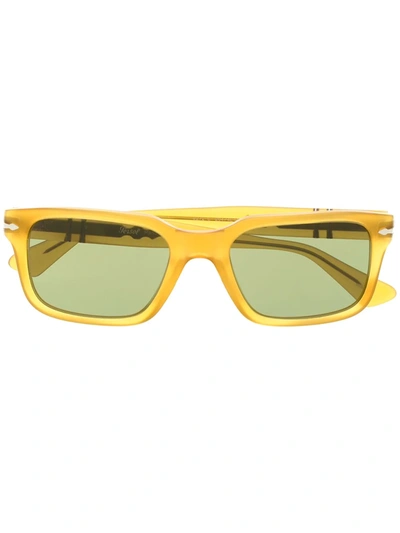 Shop Persol Po3272s Square-frame Sunglasses In Yellow