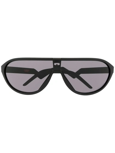 Shop Oakley Cmdn Mask-frame Sunglasses In Black