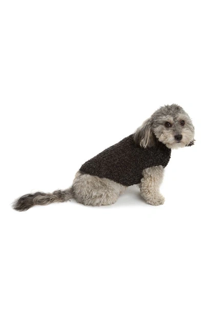 Shop Barefoot Dreamsr Cozychic™ Ribbed Dog Sweater In He Carbon/ Black