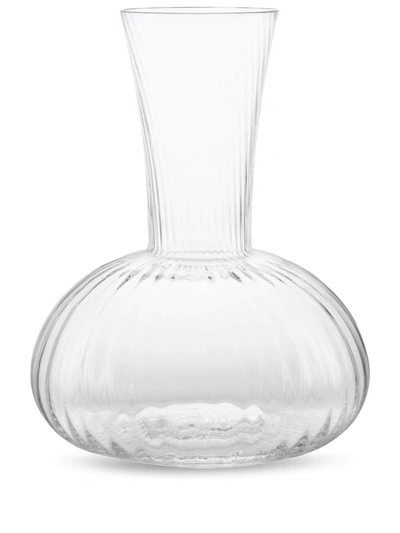 Shop Dolce & Gabbana Murano Glass Wine Pitcher (25cm) In White