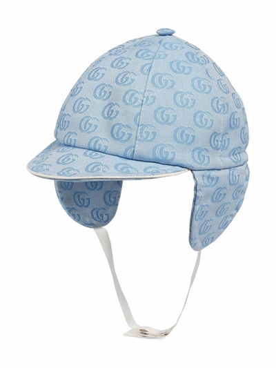 Shop Gucci Interlocking G Deerstalker Hat In Blue