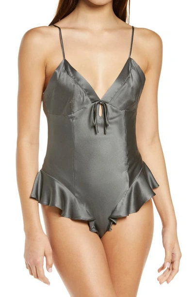 NWT SKIMS Silk Teddy Lingerie Bronze Color Size Small $118 Retail