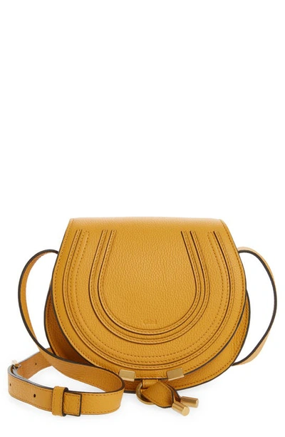 Shop Chloé Small Marcie Crossbody Bag In Sunflower