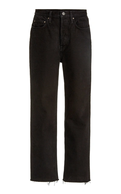 Totême Original High-rise Straight-leg Jeans In Black
