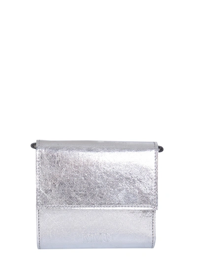 Shop Mm6 Maison Margiela Wallet With Chain In Silver