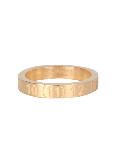 Shop Maison Margiela Thin Ring In Gold