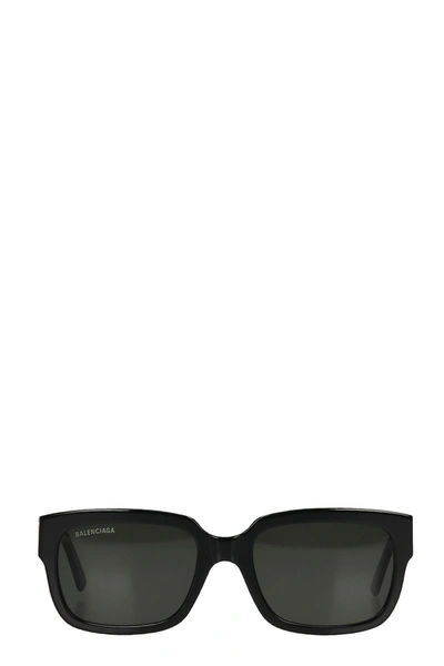 Shop Balenciaga Eyewear Sunglasses In Black Acetate