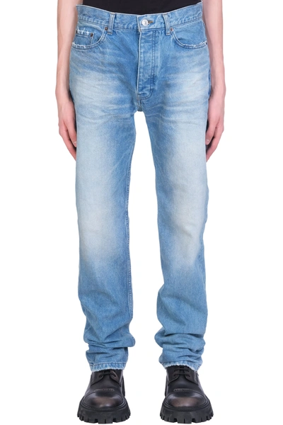 Shop Balenciaga Jeans In Blue Denim
