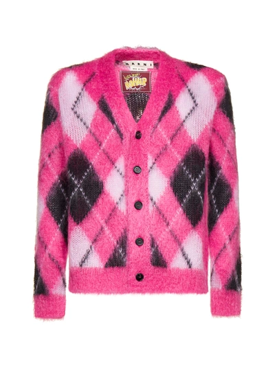 Shop Marni Cardigan In Starlight Pink