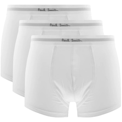 Shop Paul Smith Three Pack Trunks White