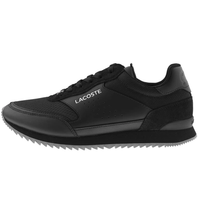 Lacoste Partner Luxe Mens Black Trainers | ModeSens