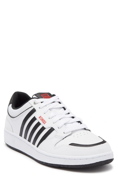Shop K-swiss City Court Sneaker In White/ Black/ Red