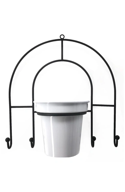 Shop Nobia Hanging Wall Planter In Black