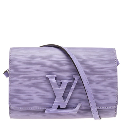 Pre-owned Louis Vuitton Lilac Epi Leather Louise Pm Bag In Purple