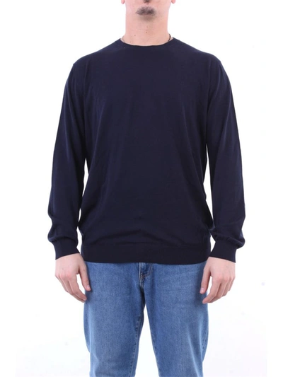 Shop Kangra Men's Blue Silk Sweater