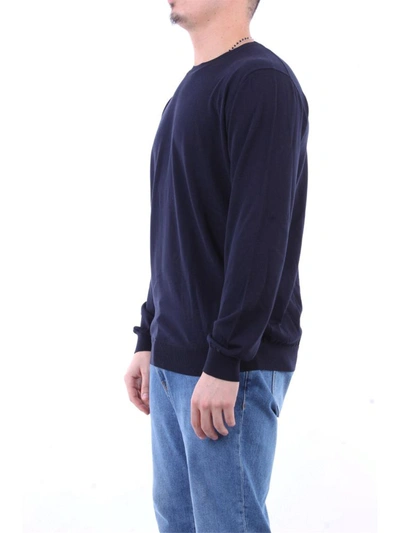 Shop Kangra Men's Blue Silk Sweater