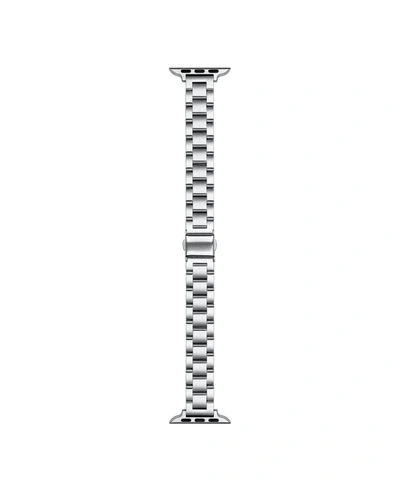 Posh Tech Rainey Skinny Silver-tone Stainless Steel Alloy Link Band For Apple Watch, 42mm-44mm In Silver-tone