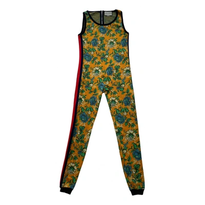 Pre-owned Gucci Wool Jumpsuit In Multicolour