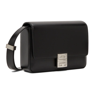 Shop Givenchy Black Medium Crossbody 4g Bag In 001 Black
