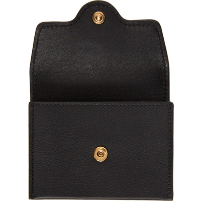 Shop Versace Black 'la Medusa' Wallet In Kvo41 Black