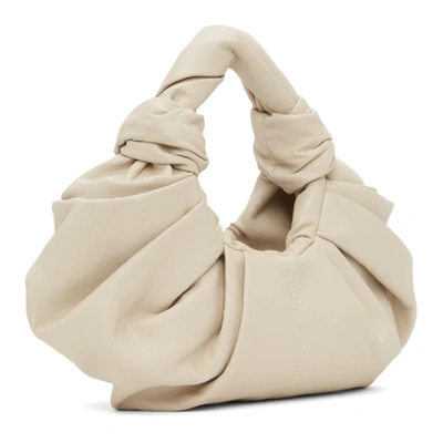 Shop Gia Studios Off-white Mini Croissant Bag In Ivory