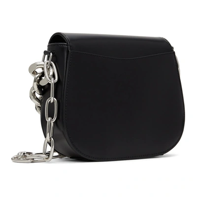Shop Kara Black Chain Saddle Bag