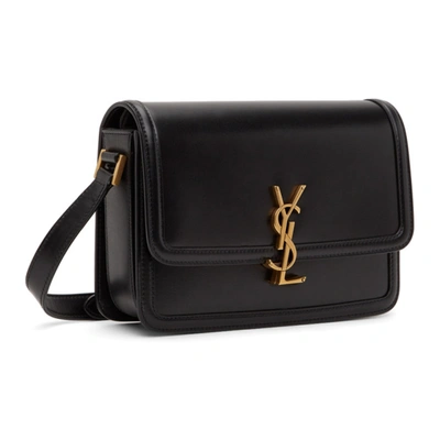 Shop Saint Laurent Black Medium Solferino Bag In 1000 Nero