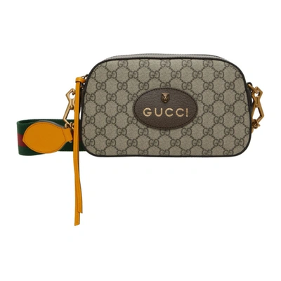 Shop Gucci Beige Neo Vintage Gg Supreme Messenger Bag In 8856 B.eb/n.acer/cro