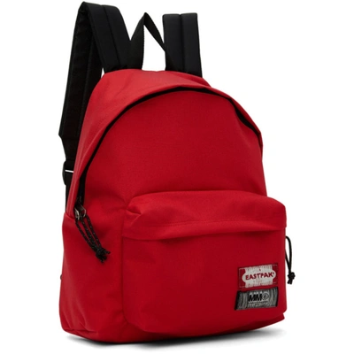 Shop Mm6 Maison Margiela Reversible Red Eastpak Edition Backpack In T4032 Fiery Red