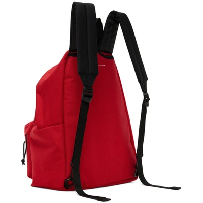 Shop Mm6 Maison Margiela Reversible Red Eastpak Edition Backpack In T4032 Fiery Red