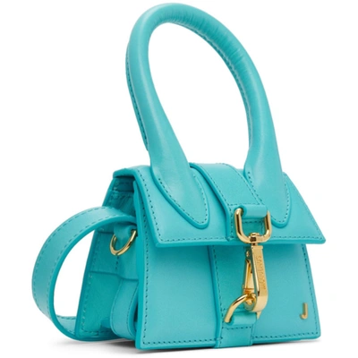 Shop Jacquemus Blue 'le Chiquito Montagne' Bag In 340 Turquoise