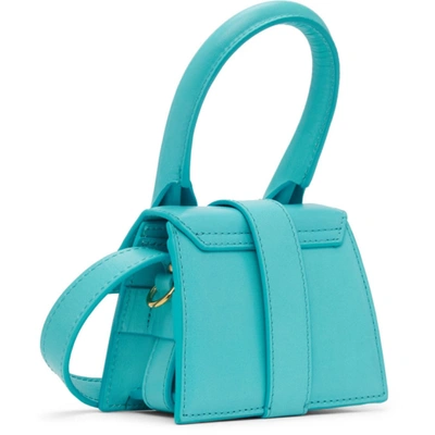 Shop Jacquemus Blue 'le Chiquito Montagne' Bag In 340 Turquoise