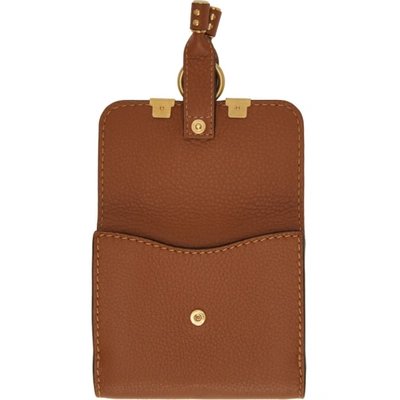 Shop Chloé Brown Marcie Wallet In 25m Tan