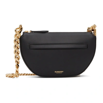 Shop Burberry Black Mini Olympia Shoulder Bag