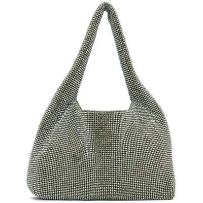 Shop Kara Ssense Exclusive Green Mini Crystal Mesh Bag