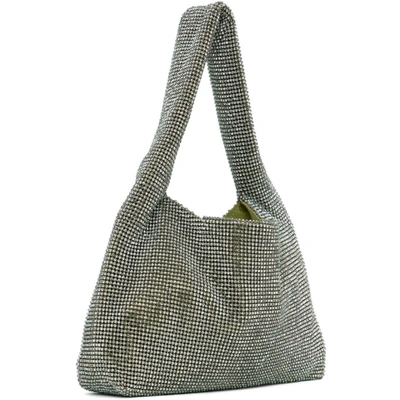 Shop Kara Ssense Exclusive Green Mini Crystal Mesh Bag