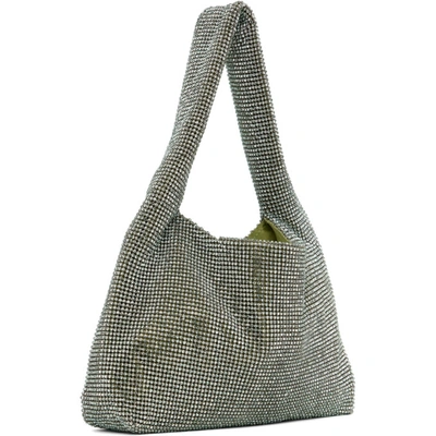 Shop Kara Ssense Exclusive Green Mini Crystal Mesh Bag