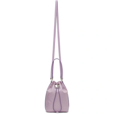 Shop Givenchy Purple Nylon 4g Bucket Bag In 540 Lilac