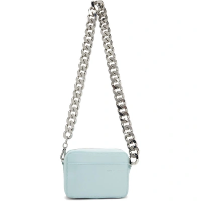 Shop Kara Chain Camera Bag In Blue Glass