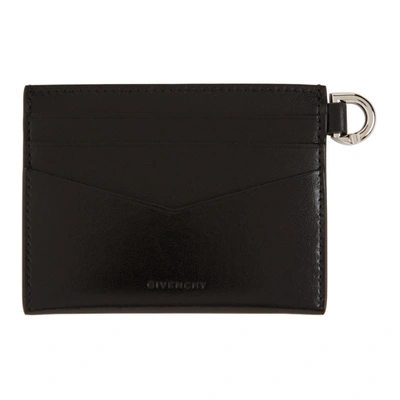 Shop Givenchy Black Calfskin 4g Card Holder In 001 Black