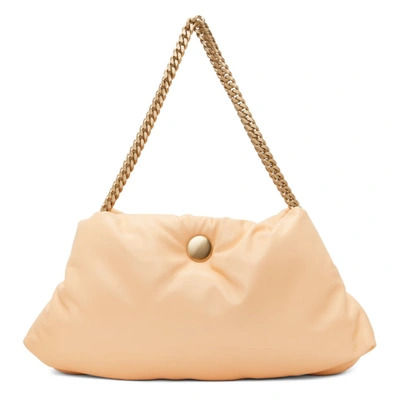 Shop Proenza Schouler Pink Puffy Chain Tobo Shoulder Bag In Peach