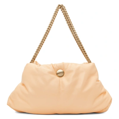 Shop Proenza Schouler Pink Puffy Chain Tobo Shoulder Bag In Peach
